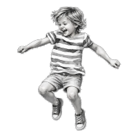 bambino che salta
